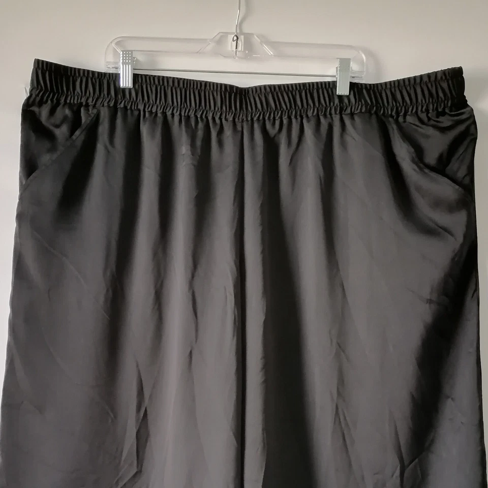 Pantalones Cortos Atléticos Rachel Roy Para Mujer Negros Cintura Elástica Tiro Alto Talla 3X Foto 2 de 4