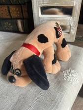 Pound Puppies Mini Plush 8" Brown Black 1986 Dog Stuffed Animal Vintage Tonka