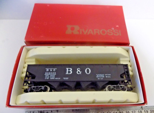 4 BAY BLACK B&O OPEN HOPPER No.B&O 532003 HO GAUGE BY RIVAROSSI - BOXED | Zustand: Used
