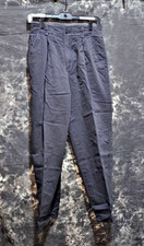 Liz Sport - black Pleated Fron 100 Cotton Casual Pants - Size 8