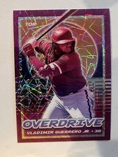 2021 Panini Chronicles Vladimir Guerrero Overdrive Purple Velocity Prizm