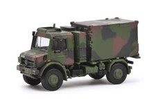 1:87 for Schuco for Benz for Unimog 5023 Armored camouflage military vehicle