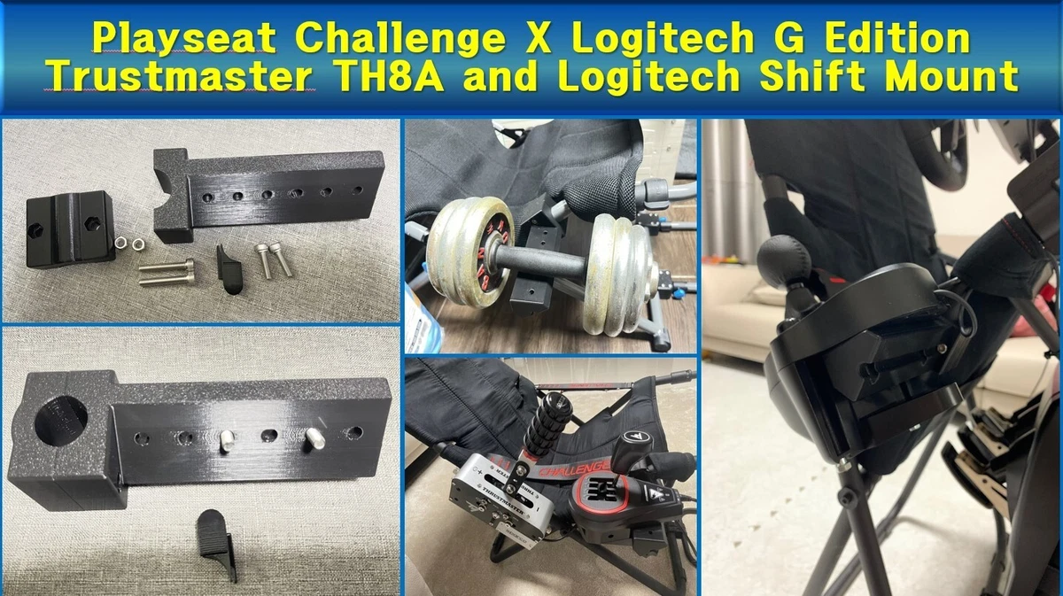 Playseat Challenge X Logitech G Edition TH8A and Logitech Shift