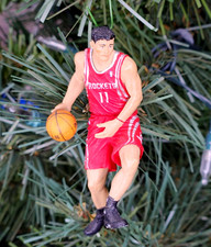 Yao Ming Houston Rockets Basketball Xmas Ornament Tree Holiday vtg Jersey #11