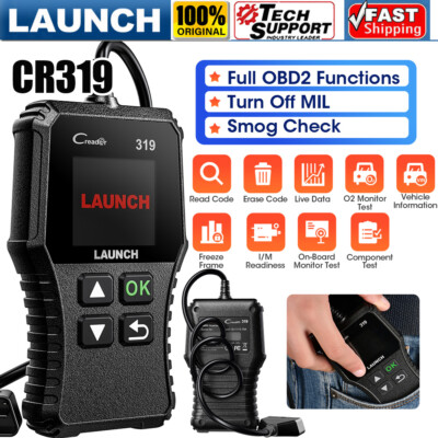 LAUNCH CR319 OBD2 Scanner Diagnostic Tool OBD LIVE DATA Freeze Frame Code Reader