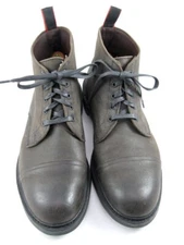 Allen Edmonds "PATTON" Cap-Toe Boots w/ DAINITE RUBBER SOLES 11.5 D GREY (530N)
