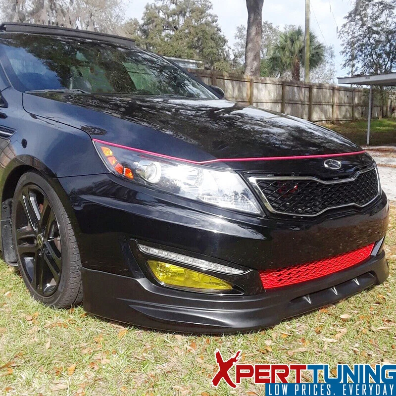 Fits 2010-2013 Kia Optima Front Bumper Lip Spoiler Bodykit PU - Poly Urethane Foto 3 de 4