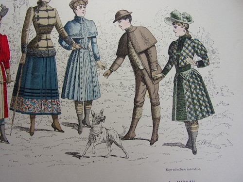 8/ GRAVURE DE MODE 1890 " Enfants " Grand format 36x26 - Picture 4 of 4
