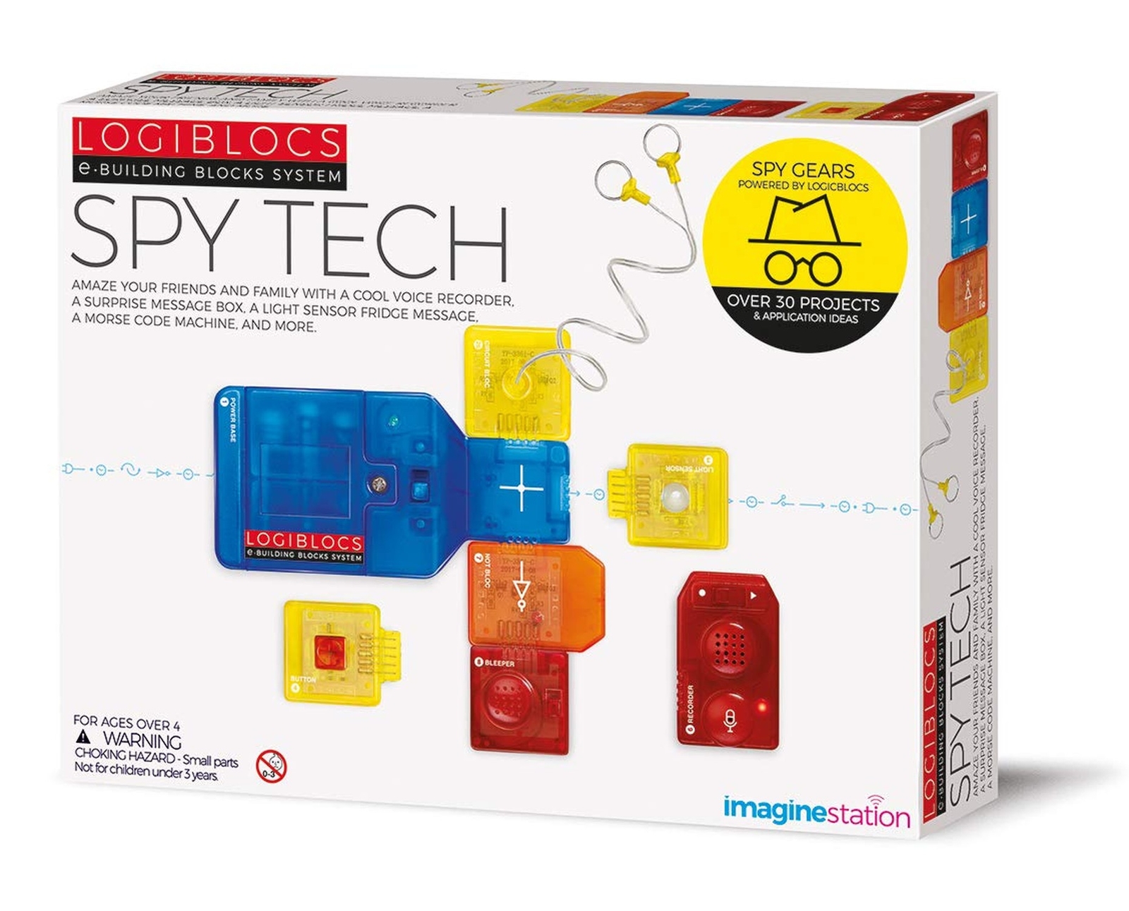 4M 406805 Logiblocs Spy Tech (Medium), White 4M 406805 Logiblocs Spy Tech (Medium), White