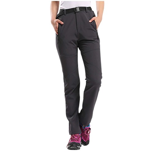 Women's Waterproof Pants Hiking Ski Snow Fleece Lined Insulated Outdoor Pants - Picture 8 of 27