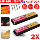<!--F#f_0-->2X Trailer lights LED tail lights Truck Ute Caravan Stop Indicator 12V 24V Lamp<!--F/-->