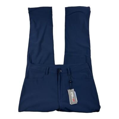 RLX Ralph Lauren Blue Softshell Water Repellent Golf Pant Size