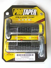 Pro Taper Pillow Top Lite Black / Yellow Twist Throttle Grips RM RMZ DRZ TE FE