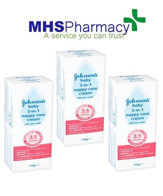 johnson's 3 in 1 nappy cream