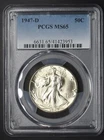 1947-D Walking Liberty Half Dollar PCGS MS65 - COINGIANTS -