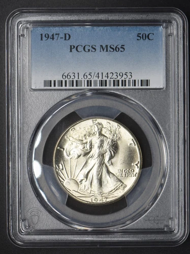 1947-D Walking Liberty Half Dollar PCGS MS65 - COINGIANTS -