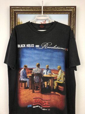Vintage Muse Shirt Black Hole And Revelations Tour Band Mens Tee