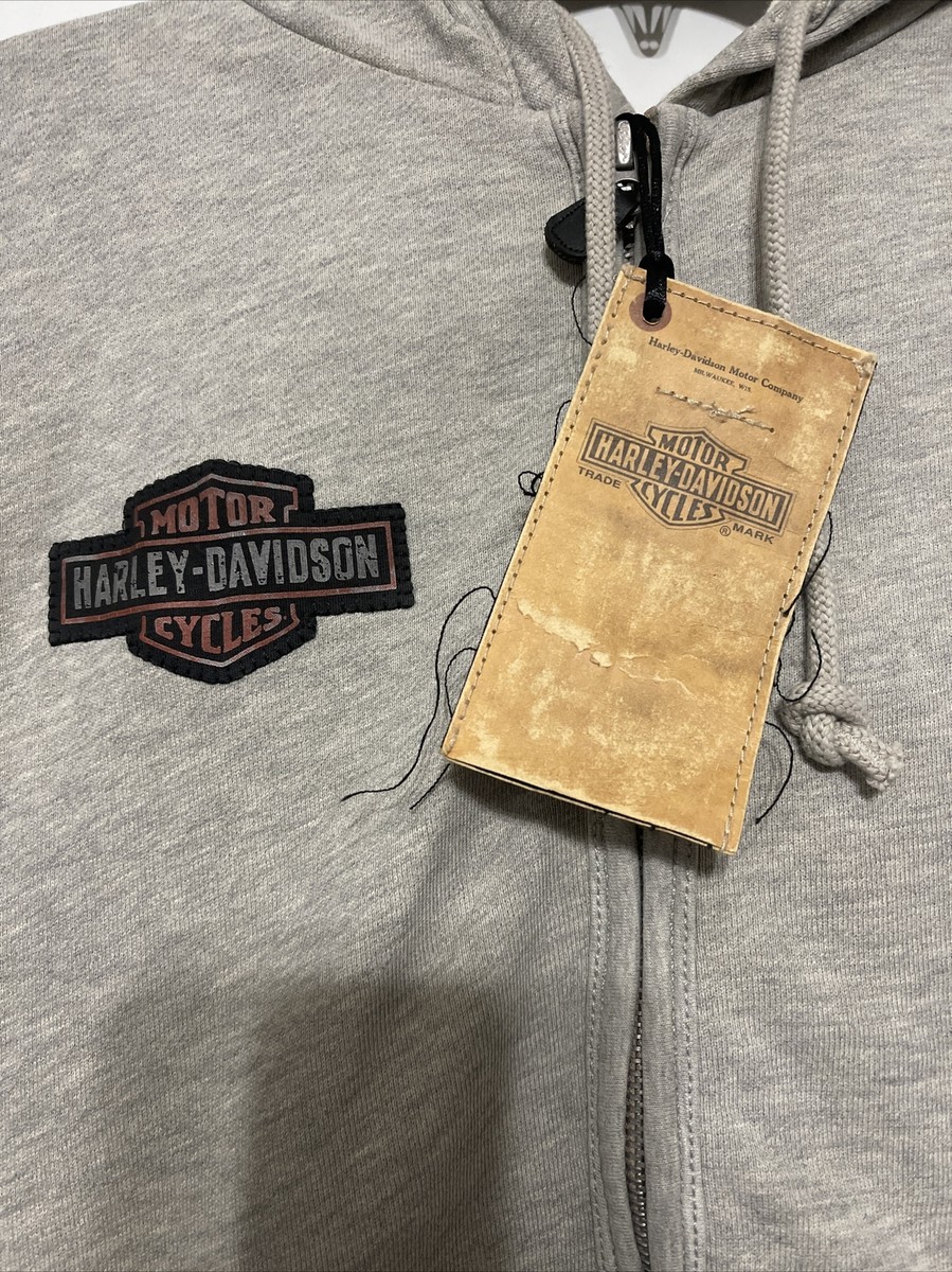 Harley-Davidson Women's L Hooded Wide Sleeveless zip