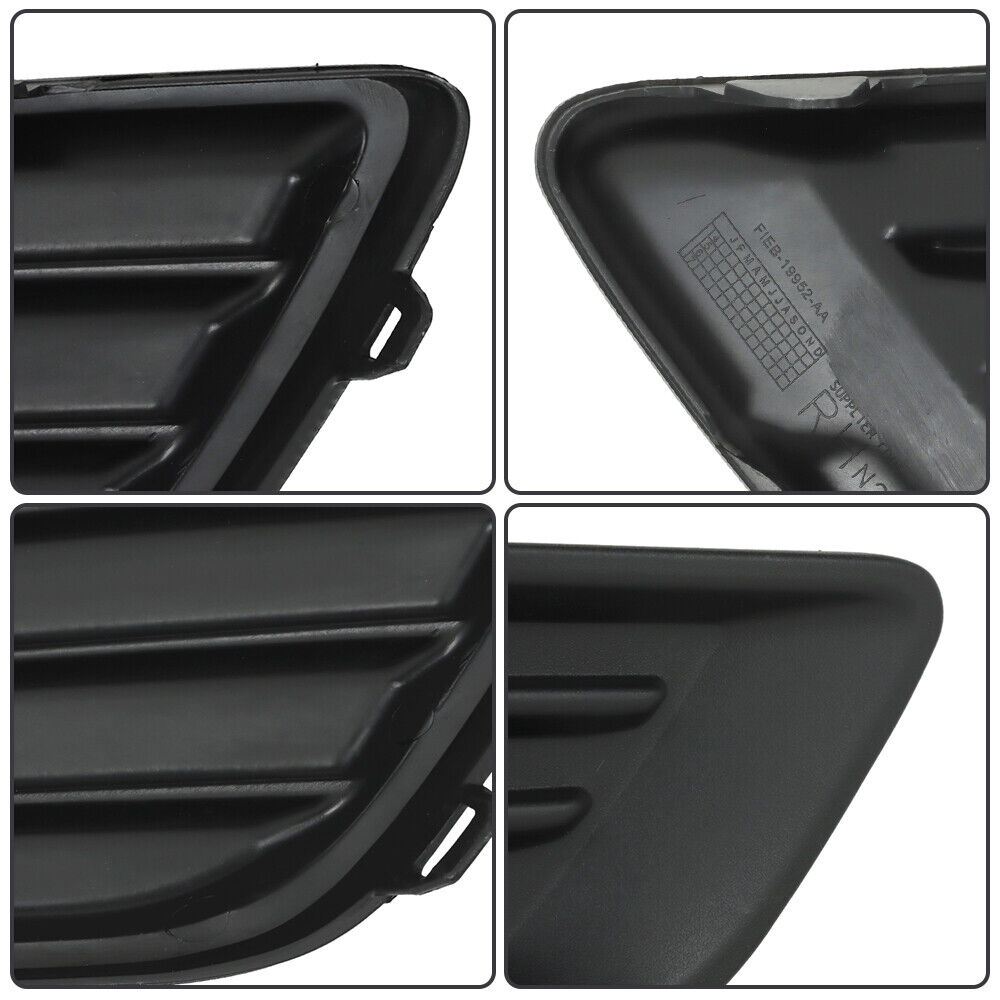 For Ford Focus 15-2018 Front Bumper Cover+Upper Grille w/Fog Light (Cover) Pair