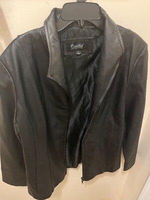  Excelled Collection Leather Jacket. Authentic. Men's. Size Large. Nice Cond.