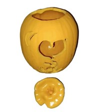 Snoopy Peanuts Soft Foam Pumpkin 8" HTF Jack O Lantern Halloween Fall Decor