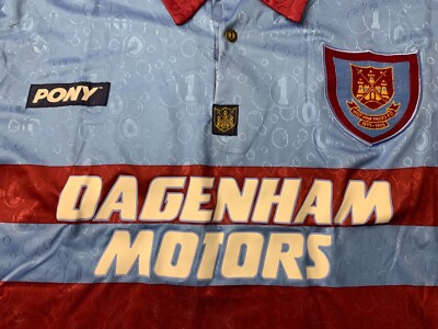 ウェア Westham United 1995/97 Away L/S Uniform WEST HAM UNITED 1995 1996 1997 AWAY FOOTBALL SHIRT SOCCER