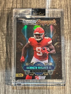 2026 Wild Card Steampunk Kenneth Walker III 5/5 KC Chiefs FSPBL07-KW