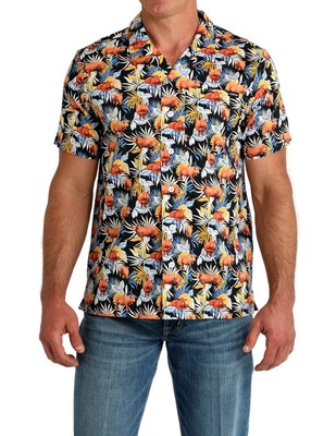 Cinch Western Shirt Mens S/S Aloha Angus Multi-Color MTW1401047