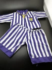 Vtg Cabbage Patch Kids Doll Clothes VHTF 1990 Boys Blue White Striped Pajamas