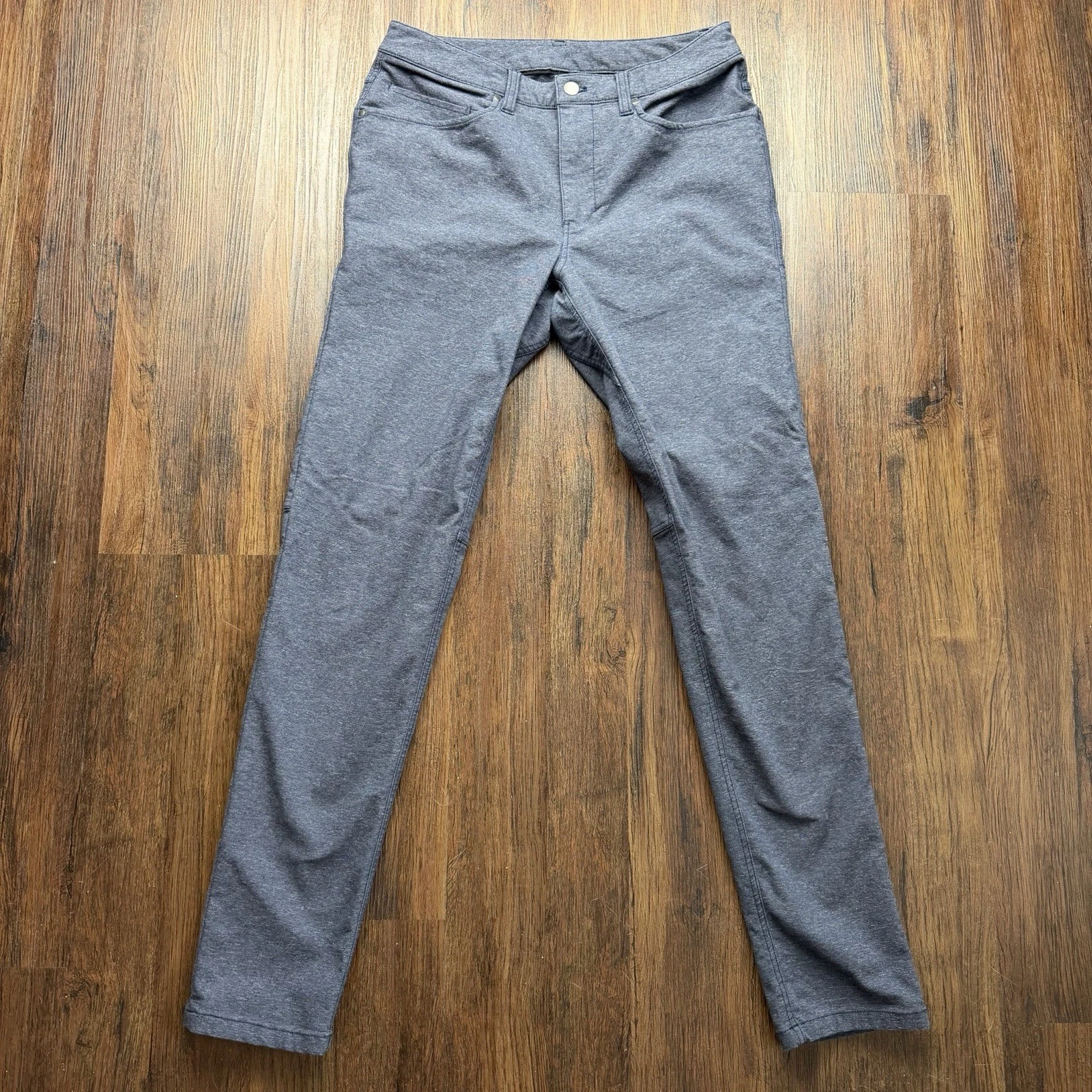 Lululemon ABC Tech Pants Mens 30x32 Slim Fit Cotton Blend Stretch Blue