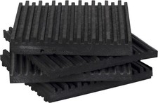 4 Pack of Anti Vibration Pads 4" x 4" x 3/8" All Rubber Vibration isolation pads