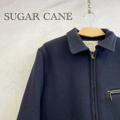 Sugar Cane Wool Melton Sports Jacket 40 Navy