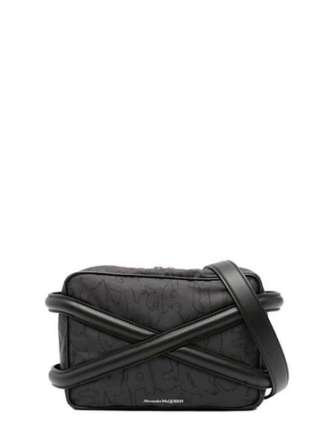 McQueen - Women - Bag with woven details - Black