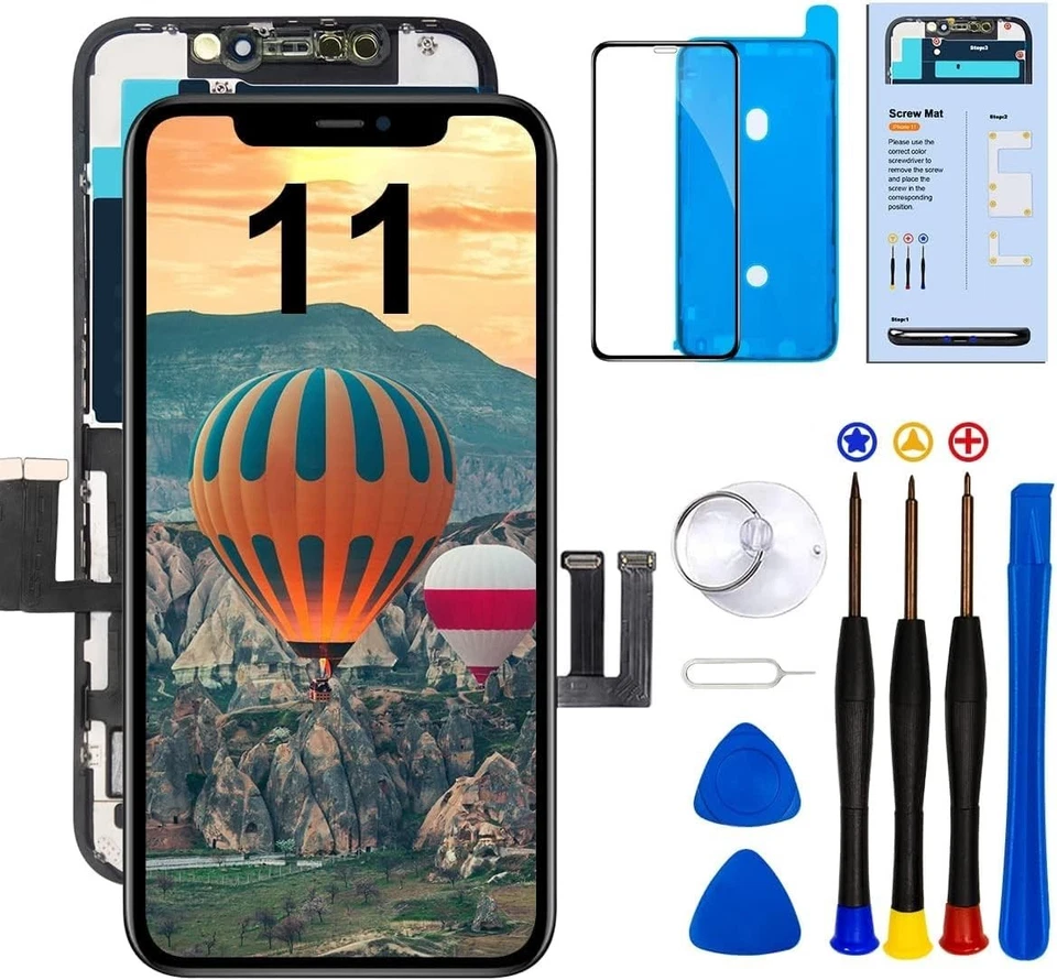 iPhone 11 Display Ersatzset Reparatur Werkzeug Glas Bildschirm Display - Bild 3 von 4