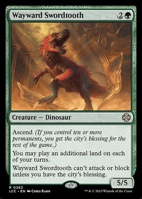 Wayward Swordtooth 263 R Normal LCC MTG NM