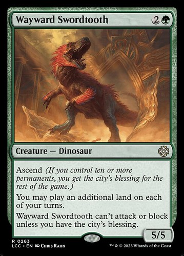 Wayward Swordtooth 263 R Normal LCC MTG NM