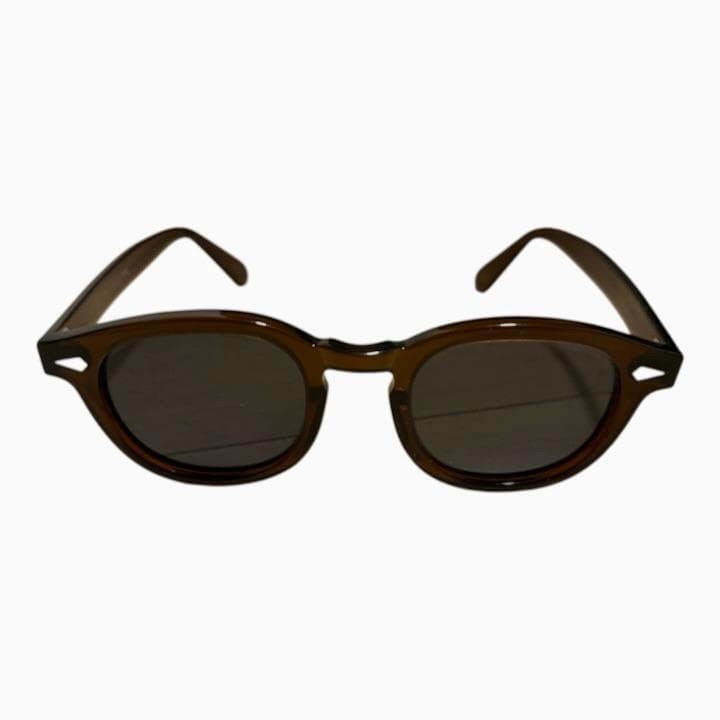MOSCOT LEMTOSH 46 24-145 Brown Sunglasses Black - Gem