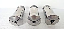 3pc lot HARDINGE  16C  HEX  COLLETS  3/8, 7/16, 9/16 HEX  W/ INTERNAL THREADS