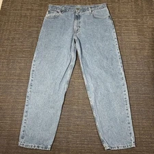 Carhartt B17STW Jeans Mens 38x30 Blue Relaxed Fit Denim Classic Workwear Pants