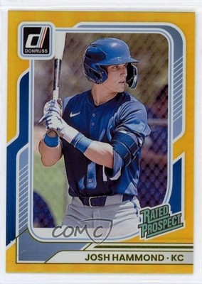2026 Panini Donruss Rated Prospects Gold 7/10 Josh Hammond #121 1d0h