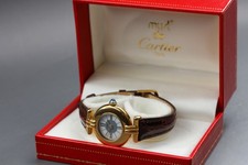 Vintage [Near MINT Box] Cartier Must Colisee Vermeil 590002 Women