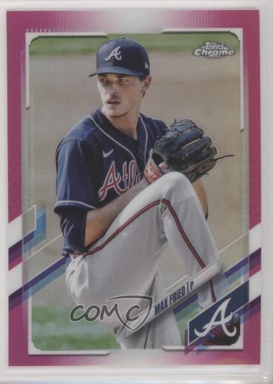 2021 Topps Chrome Magenta Refractor /399 Max Fried #110 06g3