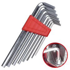 8Pcs Allen Wrench Set Metric & Inch L Key Short Arm Tool Portable 2025