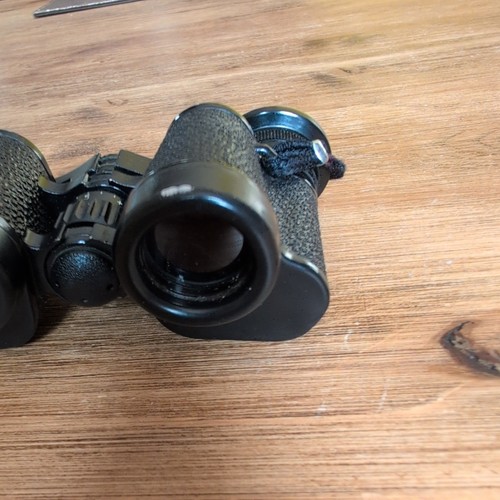 Rare Vintage USSR KOMZ Binoculars BPS 4x20 with Leather Case Black - Picture 8 of 18