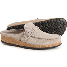 Birkenstock Buckley Corduroy Clogs - Suede in Stone Coin - New