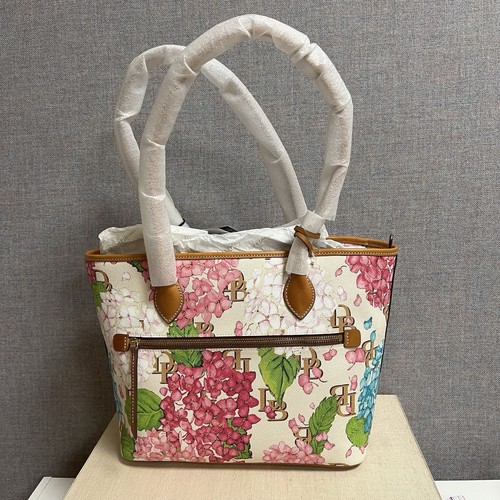 Dooney And Bourke Hydrangea Monogram Large Tote NWT - Picture 3 of 12