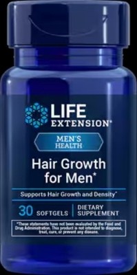 TAKE OFF $8 NOW! THREE BOTTLES Life Extension Hair Growth For Men 30 gel