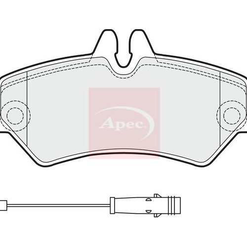 Apec BremsbeläGe Hinten FüR Mercedes Sprinter 35-T 2006-2018 (R90)-image