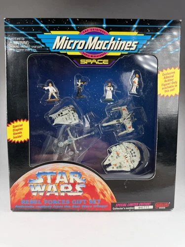 Star Wars Micro Machines Space Rebel Forces Gift Set LE Galoob 65836 Box Vtg 94