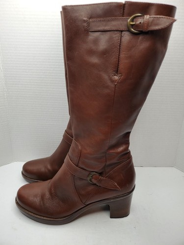 NWOB DANSKO NEVADA BROWN LEATHER BUCKLE TALL BOOTS Size 40 EU 9 US Fast Shipping - Picture 2 of 24